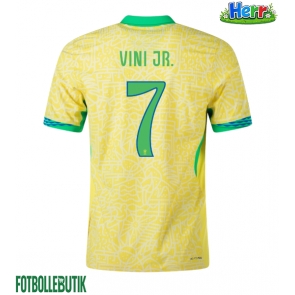 Brasilien Vinicius Junior #7 Hemmatröja Copa America 2024 Kortärmad